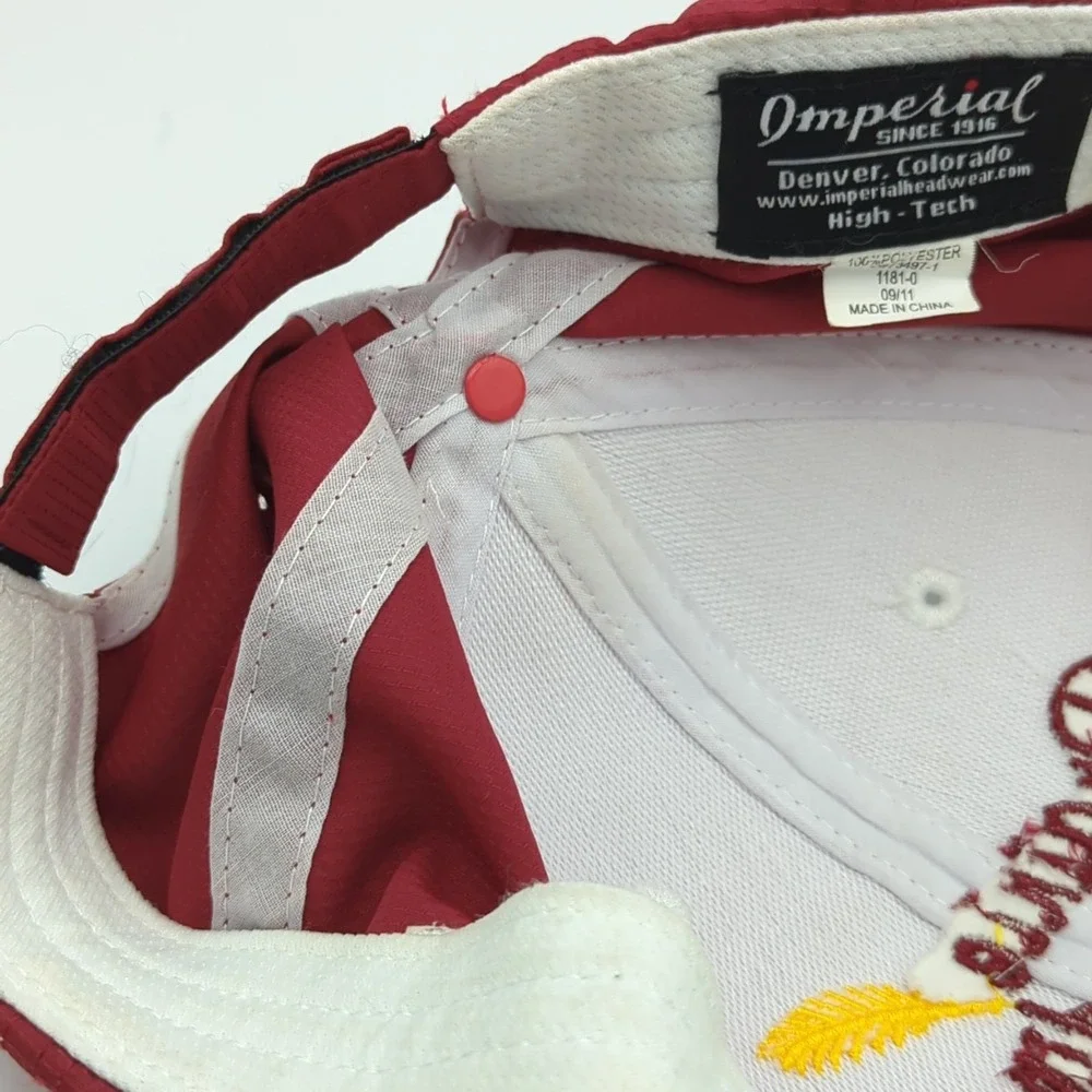 Prairie Landing Golf Club Hat 2012 Member Imperial High Tech White Red Cap Golf